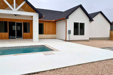 Example of a trendy exterior home design in Austin