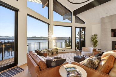 Living room - modern living room idea in Other