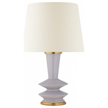 Whittaker Table Lamp, 1-Light, Lilac, Linen Shade, 30"H (CS 3646LLC-L CM10J)