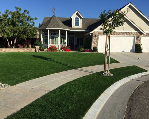 Front Yard Landscapes with Artificial Grass