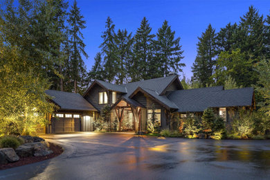 Rustic house exterior in Portland.