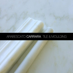 Arabescato Carrara Marble Tile & Moulding - Accent Trim And Border Tile