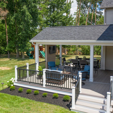 Strongsville Attached Structure, AZEK Deck and Unilock Patio