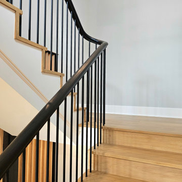 Project #115 | Staircase with Continuous Rail System Without Newels