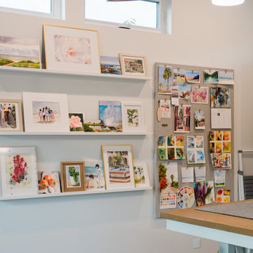 Creative Studio Wall with Art Display