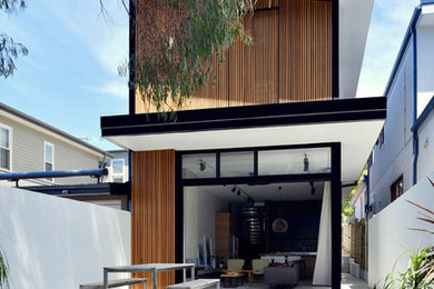 Mid-sized modern exterior in Sydney.