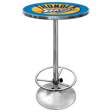 Bar Table - Oklahoma City Thunder Logo Bar Height Table