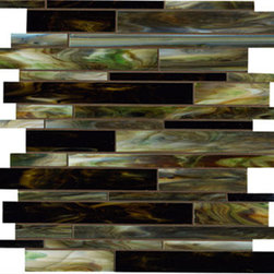 Candy Jade Linear Glass Mosaic Tile - Mosaic Tile