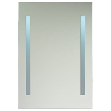 27.5" Height LED Back-Lit Mirror With Two Vertical Cut Outs, 27.5"