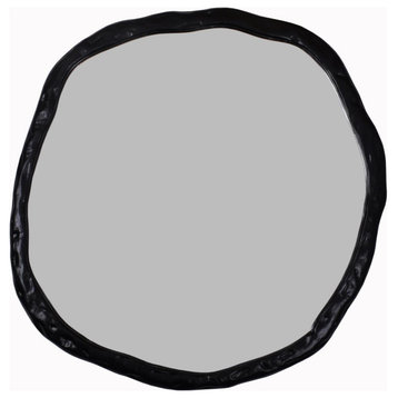 Foundry Wall Mirror, Black