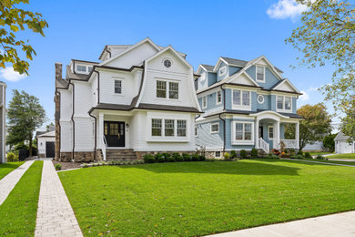 Example of an exterior home design in New York