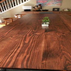 Reclaimed Oak Table - Table Tops And Bases