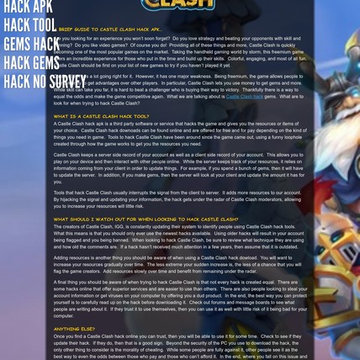 castle clash hack no survey