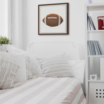 "Let's Play Football" Framed Painting Print