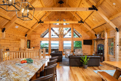 Lake Living Modified Alpine Log Home