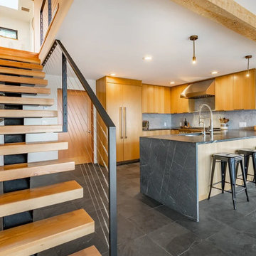 North Hollywood Kitchen, Stairs, Railings