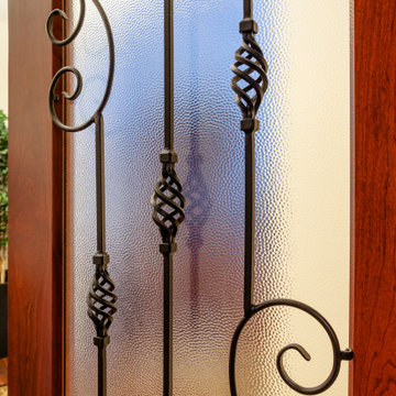 Wrought Iron Grille French Entry Door