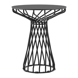 Velletri Black 62cm HPL Board Indoor Outdoor Cafe Table by Glid Studio for Huset - Dining Tables