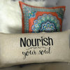 Peace.Love.Yoga Namaste Doublesided Reversible Pillow
