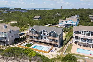Beach style exterior home photo in Other