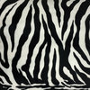 The Pillow Collection Black Zebra Faux Fur Throw Pillow, 24"