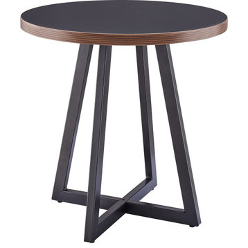 Courtdale Round End Table - Black