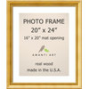 Picture/Photo Frame 20x24 Matted to 16x20, Townhouse Gold, Outer Size 24x28