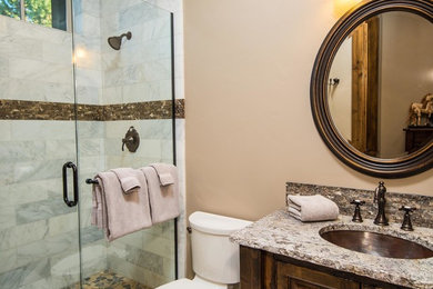 Mountain style bathroom photo in Other