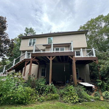 James Hardie Siding Replacement and Trex Deck Resurface in Powder Springs, GA