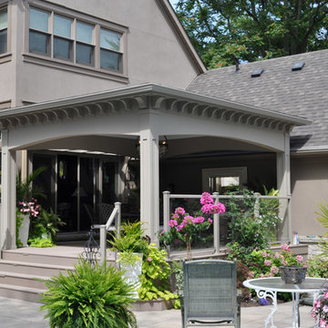 Mississauga Rd Covered Porch with Classic Design Elements