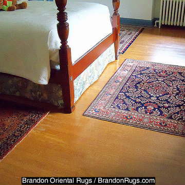 Oriental rugs for bedroom of Huntingdon Valley, PA farmhouse from Brandon Orient