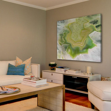 "Agate Verde" Painting Print on Wrapped Canvas