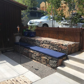 Entry Gate & Gabbion Wall