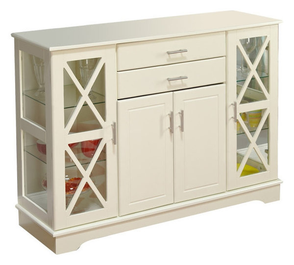 White Wood Buffet Sideboard Cabinet With Gl Display Doors White Wood Buffet Sideboard Cabinet With Gl Display Doors