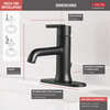 Delta Trinsic Single Handle Bathroom Faucet, Matte Black, 559LF-BLMPU