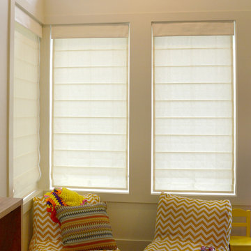 Roman Shades in an Austin Home