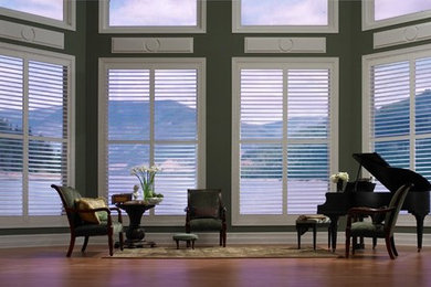 Inspiration for a large modern family room remodel in Cleveland
