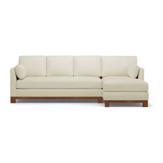 Double Chaise Sectional Sofas Houzz Apt2b Avalon 2 Piece Sectional Sofa Buckwheat Chaise On Left
