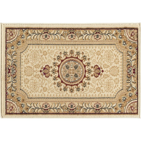 Jayden Traditional Oriental Area Rug, Ivory, 2'x3'