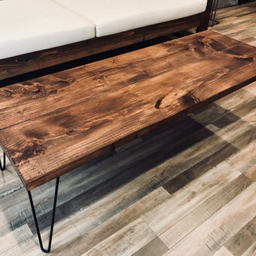 Rustic Coffee Tables with Haipin Legs