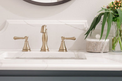 Powder room - powder room idea in Seattle