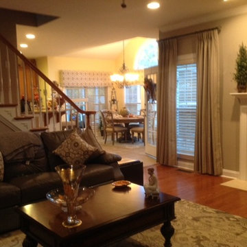 After Photo - Drapery Panels and Pillows for Room Makeover