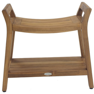 Patented Asia® Ascend Teak Shower Bench with Shelf
