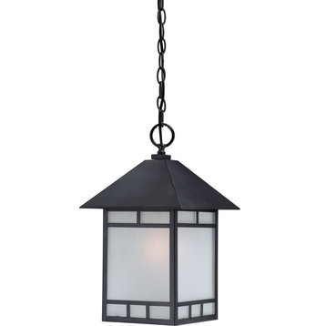 Nuvo Drexel ES 1-Light Stone Black Outdoor Hanging Light