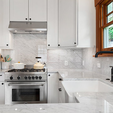 Maple Leaf full kitchen and fireplace renovation