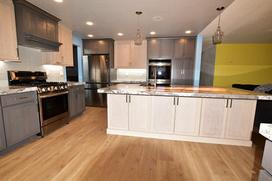 Example of a large transitional kitchen design in Other