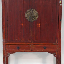Chinese 2-door Armoire Cabinet - Armoires And Wardrobes