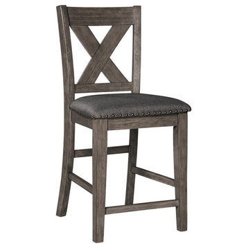 Ashley Furniture Caitbrook 25" Counter Stool in Gray - Set of 2