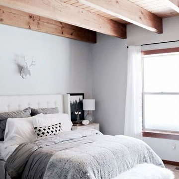 Bedrooms with White Faux Taxidermy