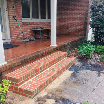 New Brick Steps for Entryway